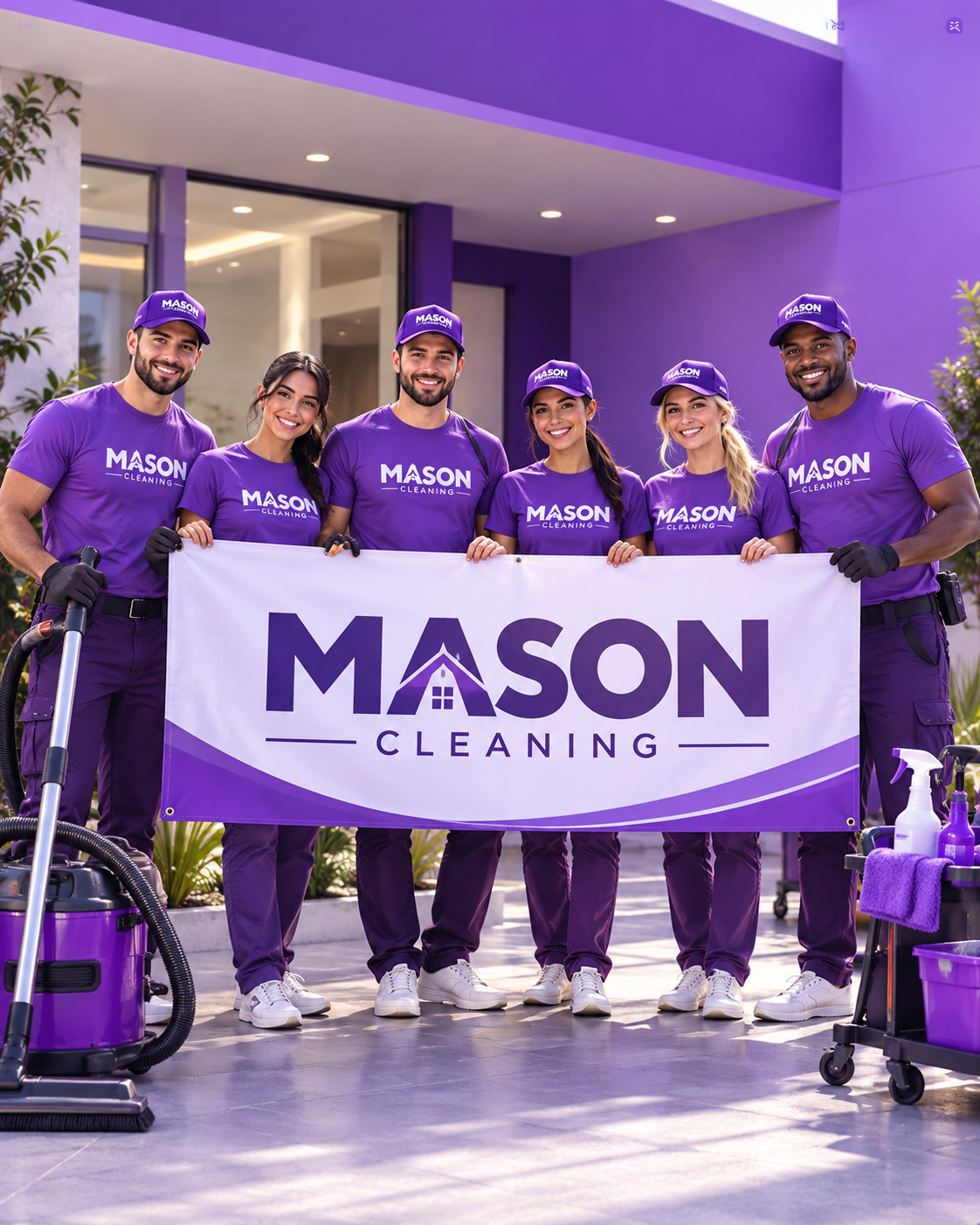 MASON Cleaning professional cleaning team